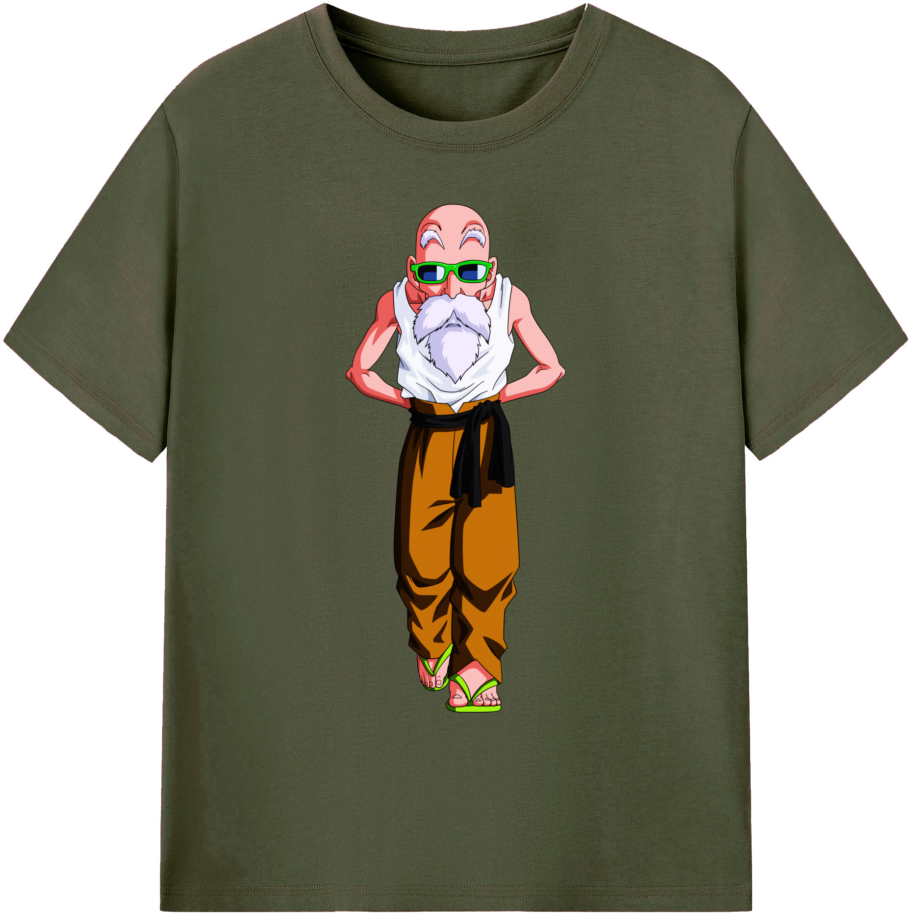 （画像用） ドラゴンボール 亀仙人（かめせんにん） DRAGON BALL Master Roshi Kame Sennin 綿100％ メンズ半袖Tシャツ｜肌触りやわらか＆通気性